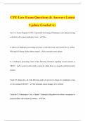 CFE-Law Exam Questions & Answers Latest Update Graded A&plus;