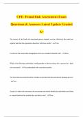 CFE- Fraud Risk Assessment Exam Questions & Answers Latest Update Graded A&plus;