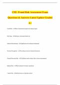 CFE- Fraud Risk Assessment Exam Questions & Answers Latest Update Graded A&plus;