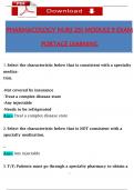 Pharmacology NURS 251 Module 9 Exam &lpar;2025 &sol; 2026&rpar; portage learning&sol; ABCnursing&sol;Geneva College Questions and Verified Answers&comma; 100&percnt; Guarantee Pass