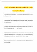 CFE Bundled Exam with 100&percnt; correct answers