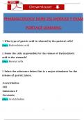 Pharmacology NURS 251 Module 7 Exam &lpar;2024 &sol; 2025&rpar; portage learning&sol; ABCnursing&sol;Geneva College Questions and Verified Answers&comma; 100&percnt; Guarantee Pass