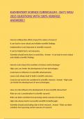 ELEMENTARY SCIENCE CURRICULUM - D671 WGU 2025 QUESTIONS WITH 100&percnt; VERIFIED ANSWERS&excl;&excl;