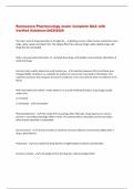 Rasmussen Pharmacology Exams Compilation 2025&sol;2026