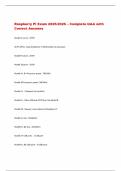 Raspberry Pi Exam 2025&sol;2026 &ndash; Complete Q&A with  Correct Answers 
