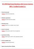 ICS 300 Final Exam Questions with Correct Answers Pass the Exam&comma; 100&percnt; Verified &lpar;2025 &sol; 2026&rpar; Graded A&plus;