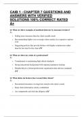 CAIB 1 - CHAPTER 7 QUESTIONS AND ANSWERS WITH VERIFIED SOLUTIONS 100&percnt; CORRECT RATED A&plus;