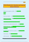 N244 Respiratory Questions and Answers  &lpar;Expert Solutions&rpar;