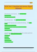 N244 Test 2 Questions and Answers &lpar;Expert  Solutions&rpar; 