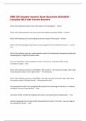 DMS 225 shoulder mastery Exam Questions 2025&sol;2026 &ndash;  Complete Q&A with Correct Answers