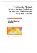 Test Bank for Medical-Surgical Nursing&comma; 7th Edition by Adrianne Dill Linton and Mary Ann Matteson