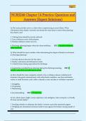 NURS246 Chapter 14 Practice Questions and  Answers &lpar;Expert Solutions&rpar;