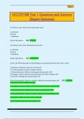 OCCTH 585 Test 1 Questions and Answers  &lpar;Expert Solutions&rpar;