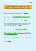 OSHA Basic Orientation Plus Tes  Questions and Answers &lpar;Expert Solutions&rpar; 