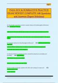 PAEA EOC & SUMMATIVE PRACTICE  EXAM NEWEST COMPLETE 168 Questions  and Answers &lpar;Expert Solutions&rpar; 