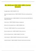 NU 136 Exam 2025 With 100&percnt; Correct Answers