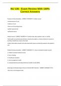 NU 136 - Exam Review With 100&percnt; Correct Answers