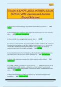 TRADE & KNOWLEDGE ROOFING EXAM  NEWEST 2025 Questions and Answers  &lpar;Expert Solutions&rpar; 