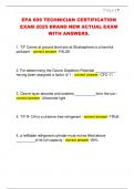 EPA 609 Technician Certification Exam &ndash; Actual 2025 Questions with Verified Answers &vert; Automotive AC License Prep