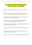 NU 136 UNIT 1 STUDY GUIDE WITH 100&percnt; CORRECT ANSWERS