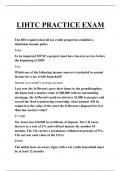 LIHTC PRACTICE EXAM QUESTIONS AND ANSWERS 2025