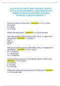 BLACK ROCK COFFEE BAR TRAINING MANUAL NEWEST ACTUAL EXAM COMPLETE 110 QUESTIONS AND CORRECT DETAILED ANSWERS