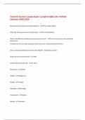 Travel & Tourism Canada Exam&colon; Complete Q&A with Verified  Solutions-2025&sol;2026