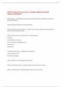 IGCSE Travel and Tourism Unit 1&colon; Complete Q&A with Verified  Solutions-2025&sol;2026