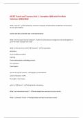 IGCSE Travel and Tourism Unit 1&colon; Complete Q&A with Verified  Solutions-2025&sol;2026