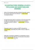 "VA Contractors General &lpar;Class A or B&rpar; Exam 2026&sol;27 &vert; Verified Questions & Correct Answers &ndash; Graded A&plus;"