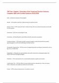 TAP Test- Chapter 1 Overview of the Travel and Tourism Industry&colon;  Complete Q&A with Verified Solutions-2025&sol;2026 