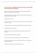 Tap Test&colon; Chapter 2 Geography & International Travel&colon; Complete Q&A  with Verified Solutions-2025&sol;2026 