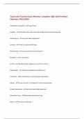 Travel and Tourism Exams Compilation 2025&sol;2026