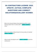 VA Contractors License Exam 2025 &ndash; Complete and Updated Questions with Correct Answers &vert; High-Scoring Study Guide