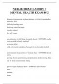 NUR 203 RESPIRATORY &plus; MENTAL HEALTH EXAM B&sol;G QUESTIONS AND ANSWERS 2025
