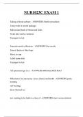 NUR1023C EXAM 1 QUESTIONS AND ANSWERS 2025