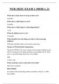 NUR 1023C EXAM 1 &lpar;MOD 1&comma; 2&rpar; QUESTIONS AND ANSWERS 2025