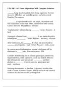 UTA BIO 1442 Exam 2 Questions With Complete Solutions