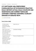 Ivy software mba prepworks fundamentals of economics practice exam latest 2025