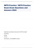Wits exam and practice exam latest 2025