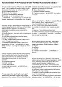 Fundamentals ATI Practice B with Verified Answers Graded A
