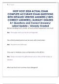 Ihop host 2024 actual exam complete accurate exam questions with detailed verified answers