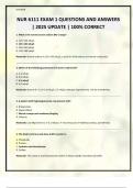 NUR 6111 EXAM 1 QUESTIONS AND ANSWERS &vert; 2025 UPDATE &vert; 100&percnt; CORRECT