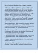 bio test 1442 test 1 Questions With Complete Solutions