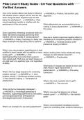 PGA Level 3 Study Guide - 3&period;0 Test Questions with Verified Answers