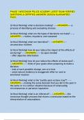 PHASE 1 WISCONSIN POLICE ACADEMY LATEST EXAM VERIFIED  QUESTIONS & CERTIFIED ANSWERS 2025&sol;26 GUARANTEED  PASS&period;