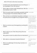 WGU D774 Intro to Business Accounting &vert; 2025&sol;2026 Study Guide &plus; 100&percnt; Verified Practice Questions and Answers"