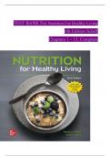 TEST BANK For Nutrition For Healthy Living 6th Edition by Schiff Chapters 1 - 13&vert;&vert;CORRECT ANSWERS&vert;&vert;100&percnt; VERIFIED&vert;&vert;A&plus; GRADED