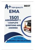 EMA1501 Assignment 3 (PORTFOLIO COMPLETE ANSWERS) 2025 - DUE August 2025