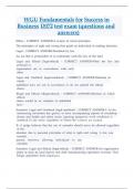 WGU Fundamentals for Success in Business D072 test exam &lpar;questions and  answers&rpar; 